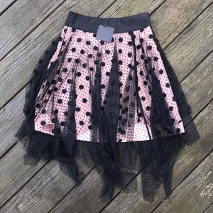Ryu tulle polka dot midi skirt
